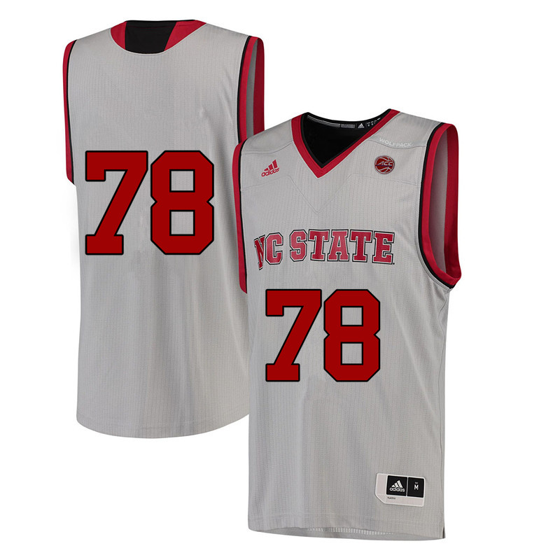 Men #78 Lou Pucillo NC State Wolfpack College Basketball Jerseys-White - Click Image to Close